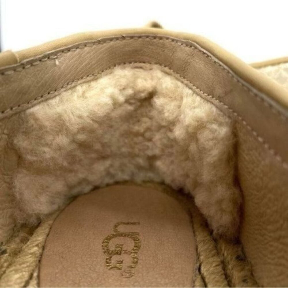 Ugg Womens Sandrinne Metallic Leather Espadrille Slip On Shoes - Picture 9 of 14